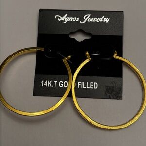 Women’s Fashion Gold Filled Hoop Earrings